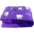 thumbnail image 3 of Kansas State Wildcats 3 Pc Reversible Cotton Comforter Set, 1 Comforter, 2 Shams, King, 3 of 8