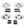 thumbnail image 3 of PowerStop Front and Rear Z23 Evolution Sport Carbon-Fiber Ceramic Brake Pad and Drilled & Slotted Rotor Kit Fits: HONDA Select Models K1038, 3 of 10
