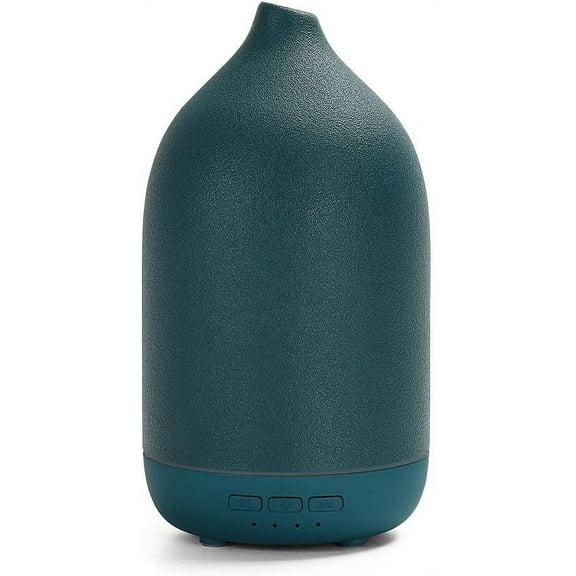 Essential Oil Diffusers, Aromatherapy Diffuser for Essential Oils, 100ml Ceramic Oil Diffusers for Large Room - 5 Timers, Warm Ambient Light, Auto-Off