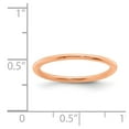 thumbnail image 5 of Sterling Silver Stackable Expressions Rose Gold Plated Polished Ring Size 8, 5 of 5