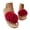 Red, variant on EliteGoogv Womens Flower Platform Flip Flops Comfortable Thick Sole Wedge Slippers Summer Beach Casual Non Open Toe Thong Sandals for Daily Wear,US:6.5