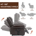 thumbnail image 6 of Aukfa Dual Motor Power Lift Recliner Chair Sleeper Sofa with Massage and Heat for Elderly, Infinite Position, 2 USB Ports, Brown, 6 of 10