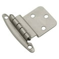 thumbnail image 2 of Hickory Hardware P140-3 Polished Brass Semi-Concealed Flush Mount 0.37 In. Offset Hinge 2-Pack, 2 of 2