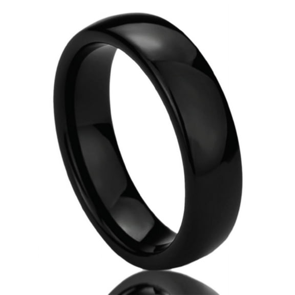 Men Women Tungsten Carbide Wedding Band Ring 6mm Comfort Fit Domed Back Ring For Men & Women