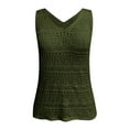 thumbnail image 5 of DuoJiaJ Womens Summer Tank Top For Women 2025 Trendy V Neck Crochet Sleeveless Shirts Sweater Vest Women’s Basic Tank Tops, 5 of 5