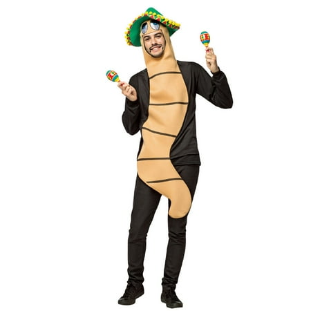 Tequila Worm Men's Adult Halloween Costume, One Size, (40-46)