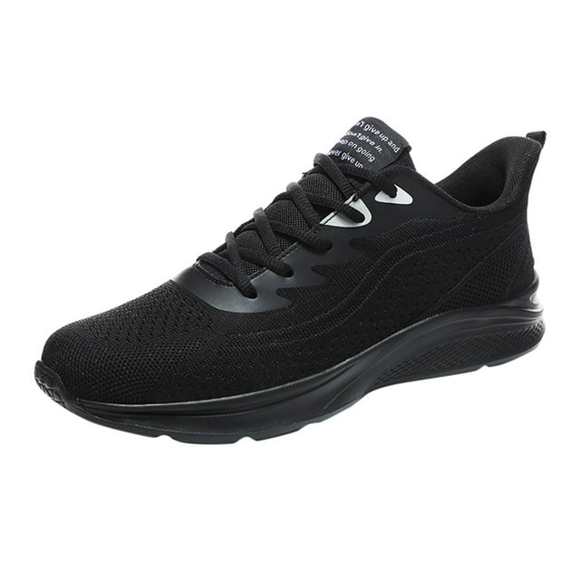 asddcavvf Mens Shoes Mesh Breathable Lace Up Solid Color Casual Fashion Simple Shoes Running Shoes