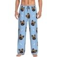 thumbnail image 2 of Picia french Bulldog Face Mens Soft Woven Cotton Elastic Waistband Sleep Pajama Pant Lounge Sleep Pant With Pockets And Drawstring-XX-Large, 2 of 9