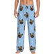 thumbnail image 1 of Balery french Bulldog Face Pantalones de pijama para hombre, pijama ultraligero, pantalón de descanso-XX-Large, 1 of 6