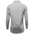 thumbnail image 3 of Omega Italy Men's Long Sleeve Dress Shirt Solid Color Regular Fit 25 Colors, 3 of 5