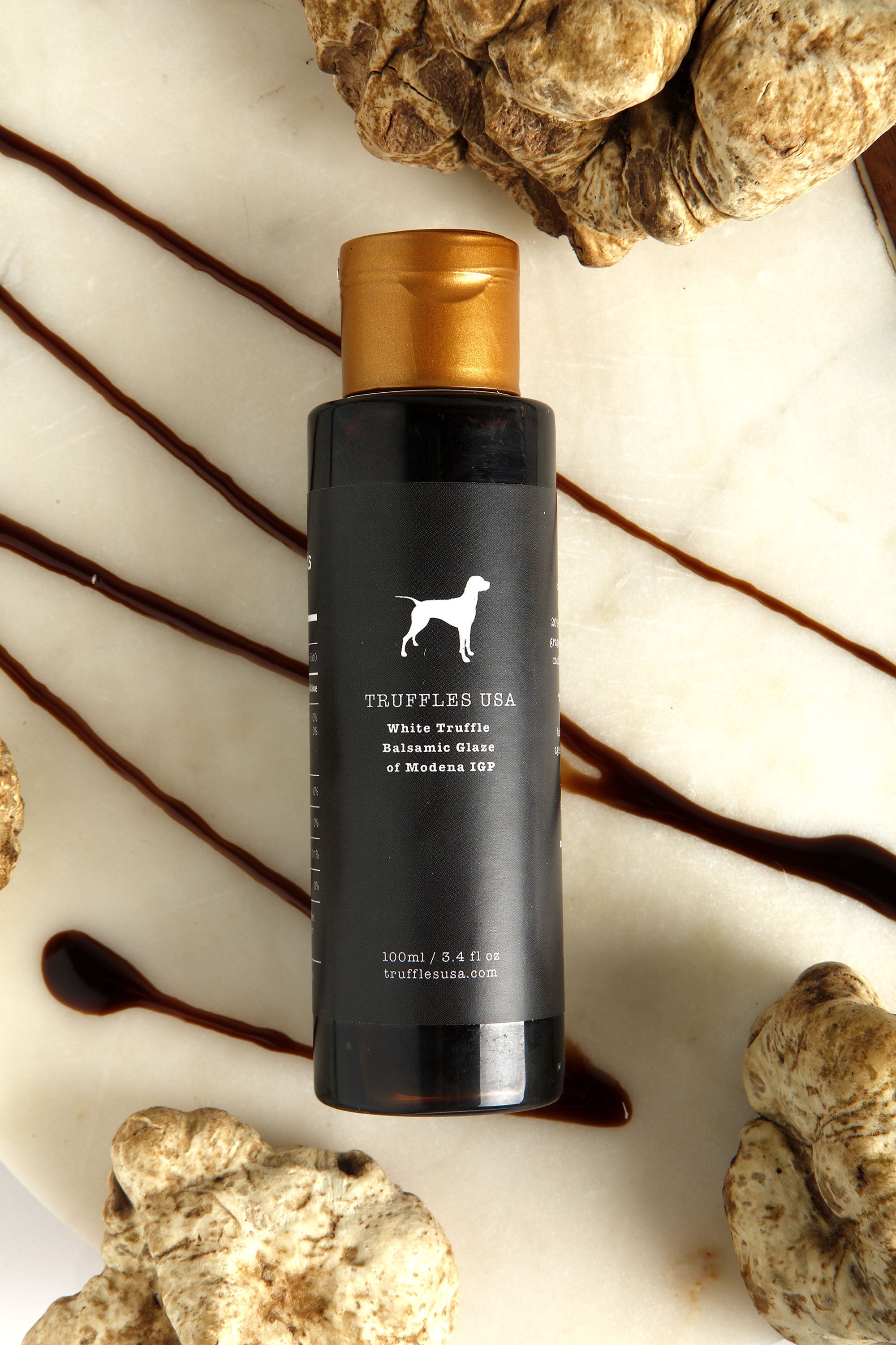 TRUFFLES USA White Truffle Balsamic Glaze of Modena IGP 3.4oz (100ml)