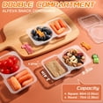 thumbnail image 3 of Recipientes para aperitivos ALFEVA reutilizables, 24 unidades con tapas y 10 tenedores, 3 of 6