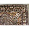 thumbnail image 5 of Ahmedani Linen Medallion Floral Rectangle Area Rug Home Decor Hand Knotted Adult Indoor Any Room Wool Silk Carpet (9 x 6)', 5 of 9