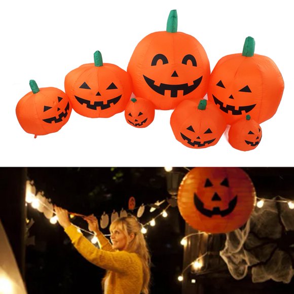 Decoración Inflable De Calabaza De Halloween Con Luces Led, Decoración De Patio De Halloween, Liquidación De Porche, Fiesta De Halloween