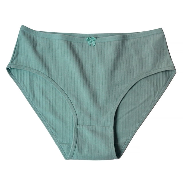 Puntoco Ropa interior para mujer, calzoncillos, tanga de color liso a la moda para mujer, calzoncillos transpirables de tiro medio para tiempo libre