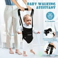 thumbnail image 4 of Cowiewie 2 in 1 Baby Exerciser Jumper Bouncer 6-24 Months Infant(Unisex), Grey+Black, 4 of 7