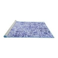 thumbnail image 2 of Ahgly Company Machine Washable Indoor Round Persian Blue Traditional Area Rugs, 3' Round, 2 of 4