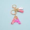 thumbnail image 3 of Xinyolin Key Chain Translucent Alphabet Pendant - Shell Decor Letter Initial Pendant Keychain with Tassels for Women, 3 of 8
