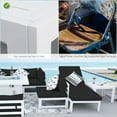 thumbnail image 2 of RADIATA Aluminum Patio Lounge Chaise Chair with Coffee Table Aluminum Recliner with Water-Resistant Cushions for Outdoor Poolish Deck, 2 of 5