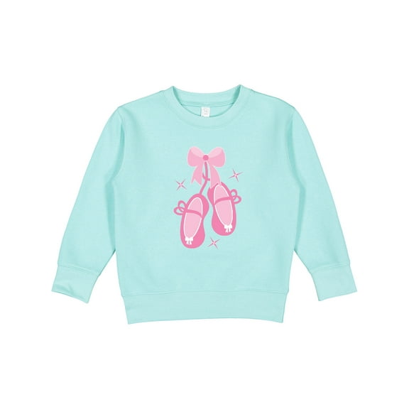 Inktastic Ballerina Pink Ballet Slippers Toddler Sweatshirt