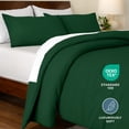 thumbnail image 4 of Bare Home Down Alternative Comforter Set - 3-Pieces - All Seasons - California King, Forest Green, 4 of 8