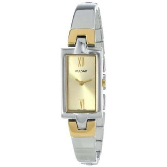 Women's PEGG13 Analog Display Japanese Quartz Two Tone Watch