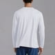 thumbnail image 4 of pstuiky camisetas de manga larga para hombre, Camiseta informal de manga larga con cuello redondo para hombre, color liso, transpirable, para correr y hacer ejercicio salir tops s, 4 of 8