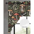 thumbnail image 3 of Thanksgiving Mushrooms Kitchen Swag Valances for Windows, Fall Leaves Country Botanical Swag Valances Curtains for Living Room, Rod Pocket Window Treatments for Bathroom, Bedroom, Cafe, 56"x36", 3 of 6