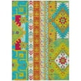 thumbnail image 2 of Addison Rugs Chantille Indoor/Outdoor Transitional Aztec Teal Washable Rectangle Rug, 2'6" x 3'10", 2 of 6