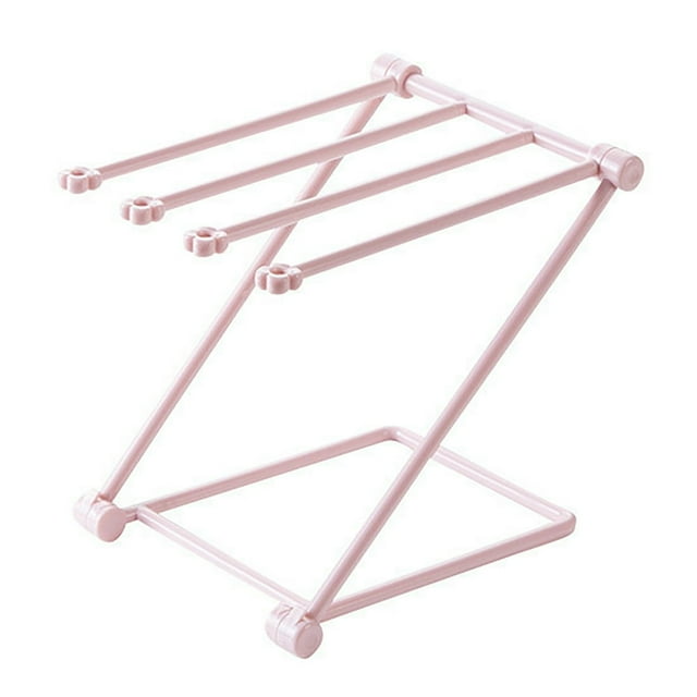 LOVEVER Classics Craftsman Foldable Clothes Drying Rack Handmade Collapsible Racks for Hanging Laundry Wash Cloths or Towels High Quality PP Baby Bottles Drying Rack for Kitchen