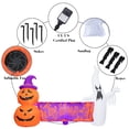 thumbnail image 5 of Wonder Garden 8FT Halloween Inflatables Outdoor Decoration - Halloween Blow Up Banner Yard Decorations Ghost Pumpkin Holding Happy Halloween Banner with Built-in Lights for Holiday Party Yard Garden, 5 of 5