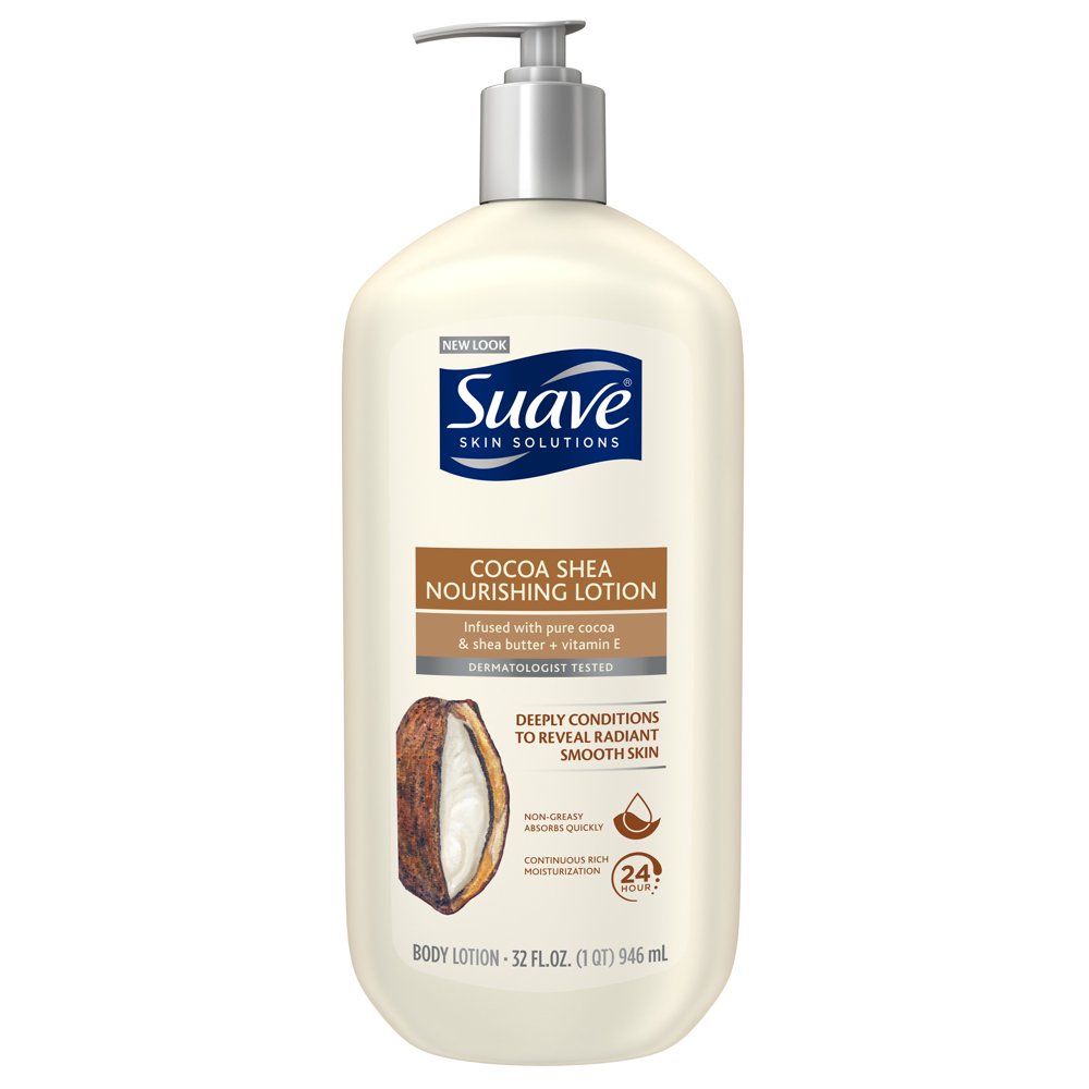 Suave Skin Solutions Body Lotion Cocoa Butter and Shea 32 fl. Oz