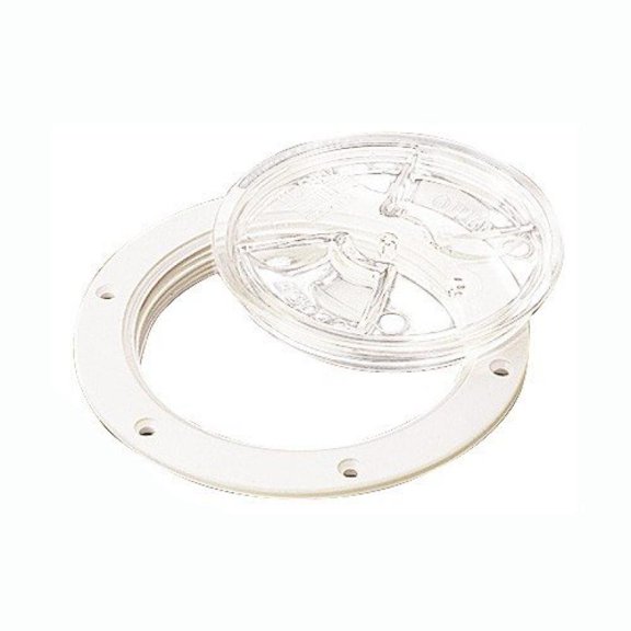 Sea Dog 6" Clear Screw Out ABS Deck Plate