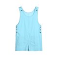 thumbnail image 2 of Diconna Femmes Bretelles Couleur Unie Combinaison Sans Manches Casual Court Romper, 2 of 8