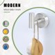 thumbnail image 4 of Paquete de 2 ganchos para toallas, gancho de acero inoxidable para ropa, bata, gancho de pared moderno para baño, cocina, garaje, hotel, montaje en pared, 4 of 5