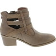 thumbnail image 6 of Forever Link Eury-1 Women's Fashion Round Toe Buckles Low Heel Ankle Booties Shoes, 6 of 7