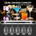 thumbnail image 4 of SOOPYK 3 in 1 Hot and Cold Water Dispenser with Ice Maker Bottom Load  for 3 or 5 Gallon Bottle 22lbs Daily Capacity Bullet-Shaped Ice, Black, 4 of 12