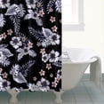 thumbnail image 4 of Metal Grommet Floral Shower Curtain Waterproof Bathroom Decor, 4 of 5
