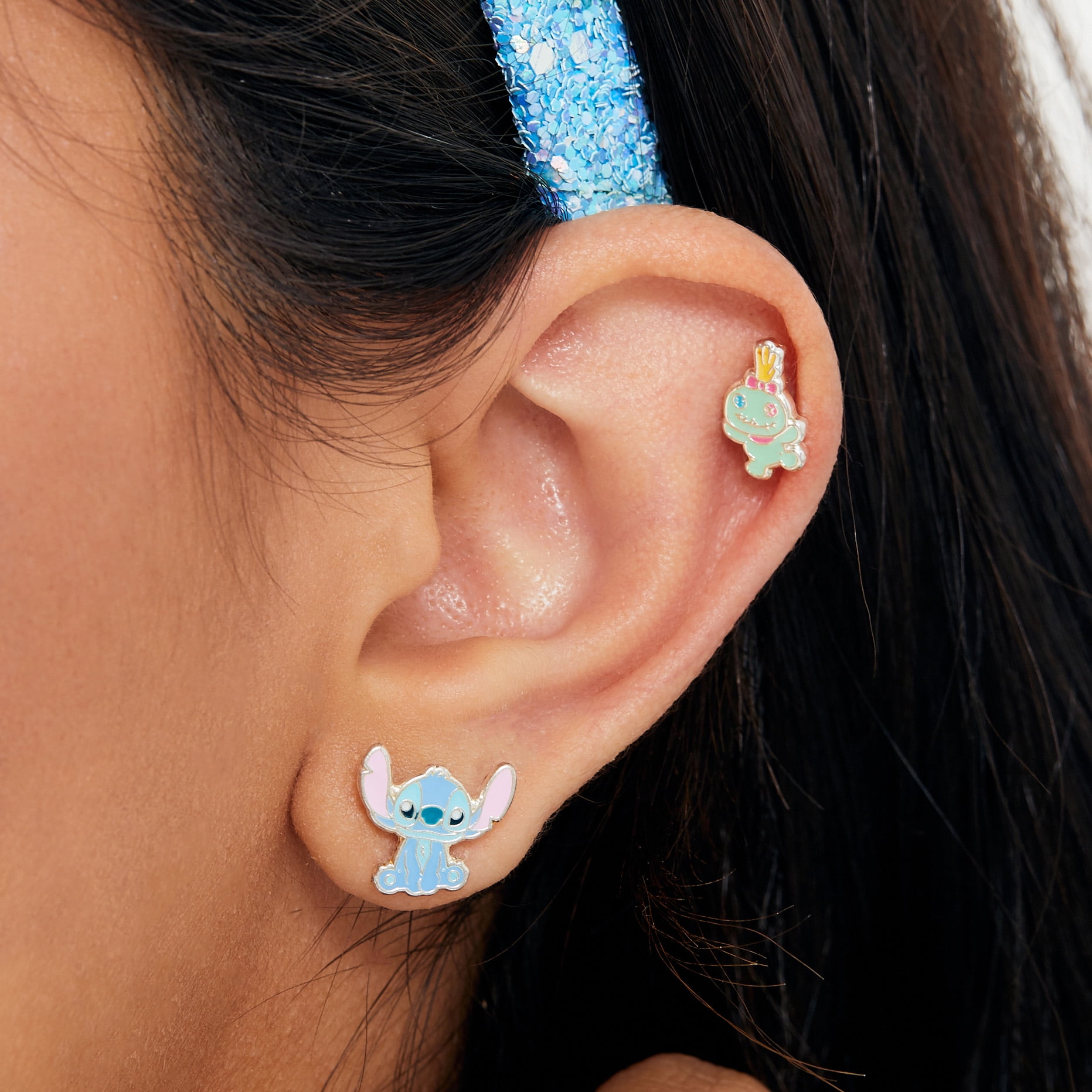 Boucles d’oreilles Stitch Disney - Lot de 6