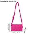 thumbnail image 3 of Bolsa De Hombro Bolso de hombro para mujer Color sólido Bolso para axilas para mujer Bolso femenino (Rosa) Tmvgtek Para Estrenar, 3 of 3