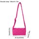 thumbnail image 3 of Bolso de hombro para mujer Color sólido Bolso para axilas para mujer Bolso femenino (Rosa) Likrtyny Para Estrenar, 3 of 3