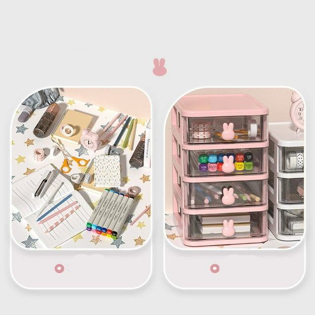 Cajones de almacenamiento Bling Bling Caja de almacenamiento de Escritorio plástico múltiples