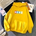 thumbnail image 1 of BTS HOBI mujeres sudadera con capucha Streetwear mujeres HOBI alfabeto inglés coreano Bulletproof Youth League impreso sudadera Casual cuello redondo sudadera Top, 1 of 4