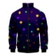thumbnail image 3 of Chaqueta con estampado geométrico en 3D para hombre, abrigo de manga larga con estampado moderno, ropa de calle, chaquetas deportivas de gran tamaño con cremallera y personalidad, 3 of 5