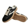 thumbnail image 6 of LUCKY STEP Comfort Mules Fashion Backless Slip On Sneakers Retro Casual Shoes,Black/White,Womens, 6 of 6