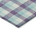 thumbnail image 4 of Addison Rugs Chantille Indoor/Outdoor Transitional Plaid Purple Washable Round Rug, 8' x 8', 4 of 6