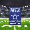 thumbnail image 4 of Cowboys Fan Reserved Parking Only Metal Sign Dallas Game Room Man Cave Garage Shop Wall Decor, 4 of 4