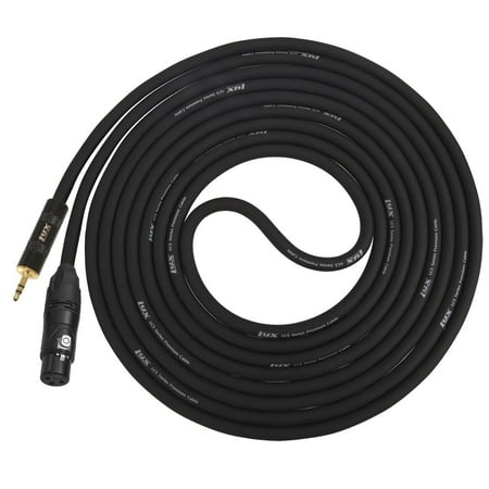 Quad Microphone Cable (Quad Series - 3 Ft Balck - 3.5mm (1/8