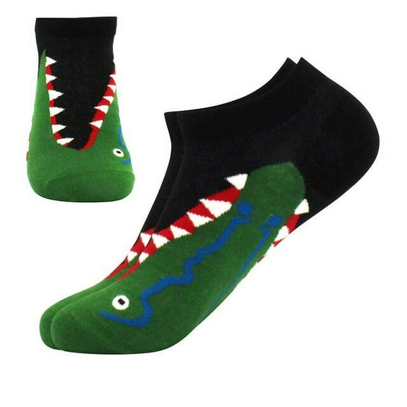 Gator Snack Ankle Biter Ankle Socks Size: Medium