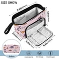 thumbnail image 3 of Nylon Fish Mouth Pencil Case with Large Capacity Zipper Pencil Pouch Pink Background Halloween Pattern Pencil Bag Organizers, 3 of 7